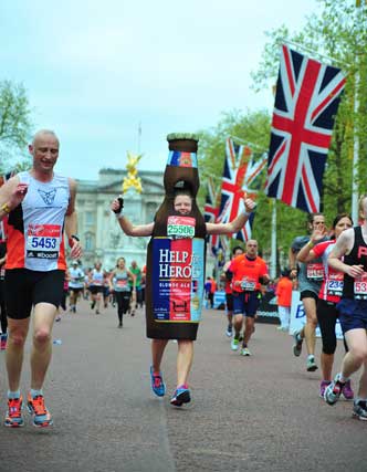 help for heroes bottle London Marathon